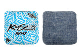 Bags Star Burst Light Blue / Yes (+$15) Killshots Cornhole | AK47 Series | Stock Designs | 2025 ACL Pro Cornhole Bags
