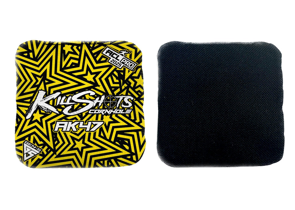 Bags Star Burst Yellow / No Killshots Cornhole | AK47 Series | Stock Designs | 2025 ACL Pro Cornhole Bags