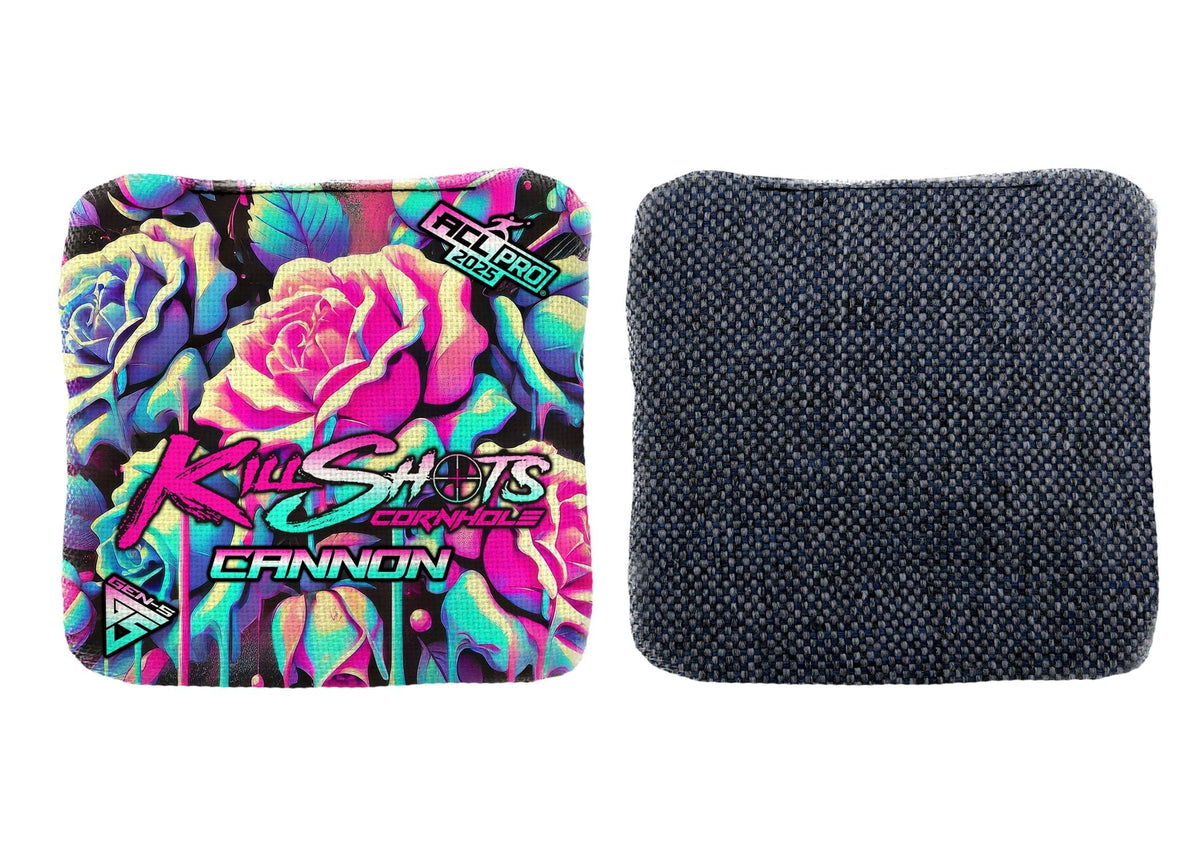 Bags Dripping Thorn Neon / Yes (+$15) Killshots Cornhole | Cannon Series | Limited Designs | 2025 ACL Pro Cornhole Bags