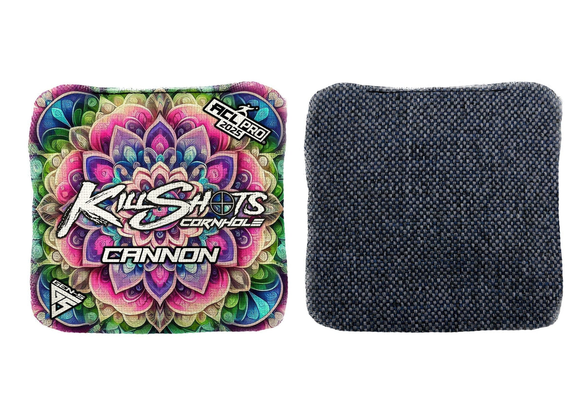 Bags Kaleidoscope Orbit Purple / Yes (+$15) Killshots Cornhole | Cannon Series | Limited Designs | 2025 ACL Pro Cornhole Bags