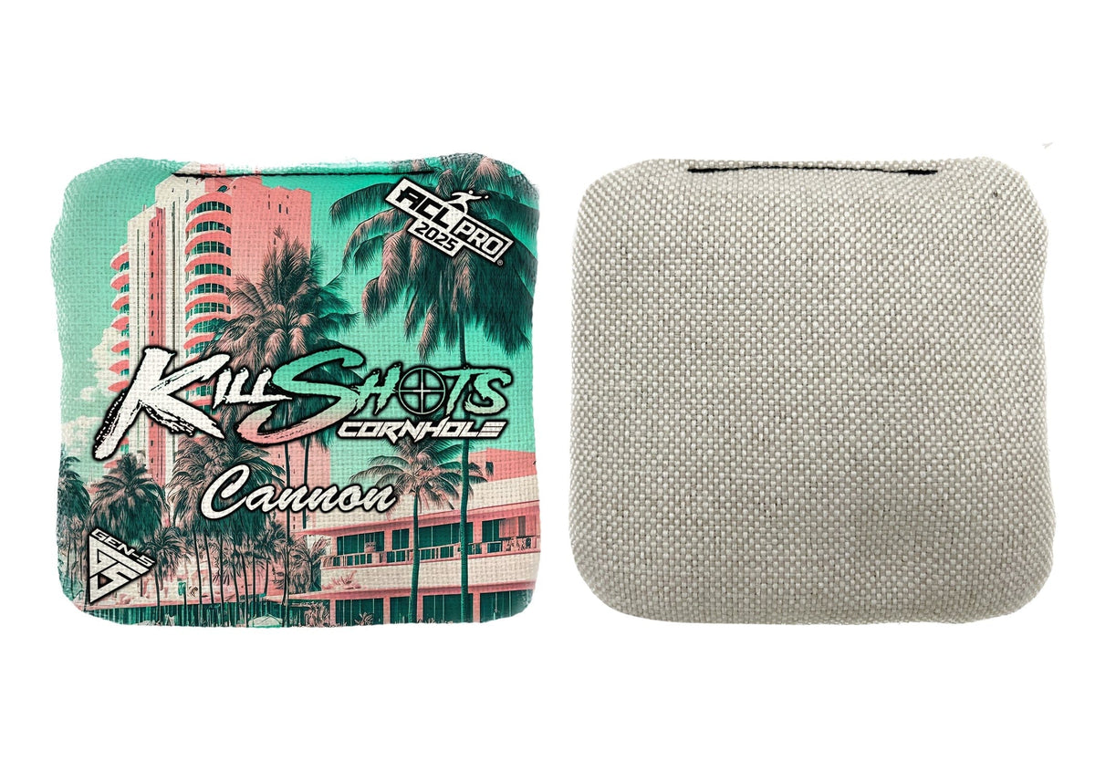 Bags Palm Paradise / No Killshots Cornhole | Cannon Series | Limited Designs | 2025 ACL Pro Cornhole Bags