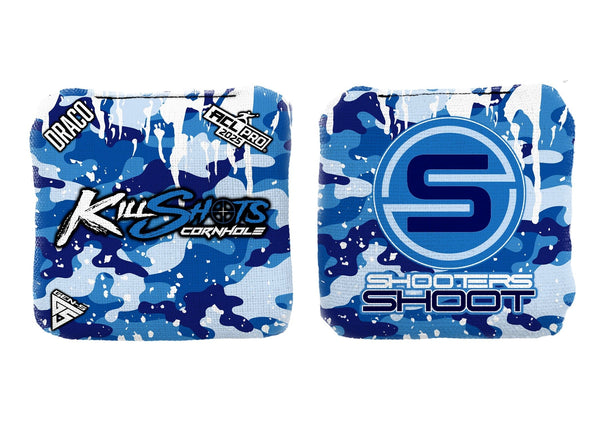 Bags Marine Camo / Yes (+$15) Killshots Cornhole | Draco Series | Stock Colors | 2025 ACL Pro Cornhole Bags