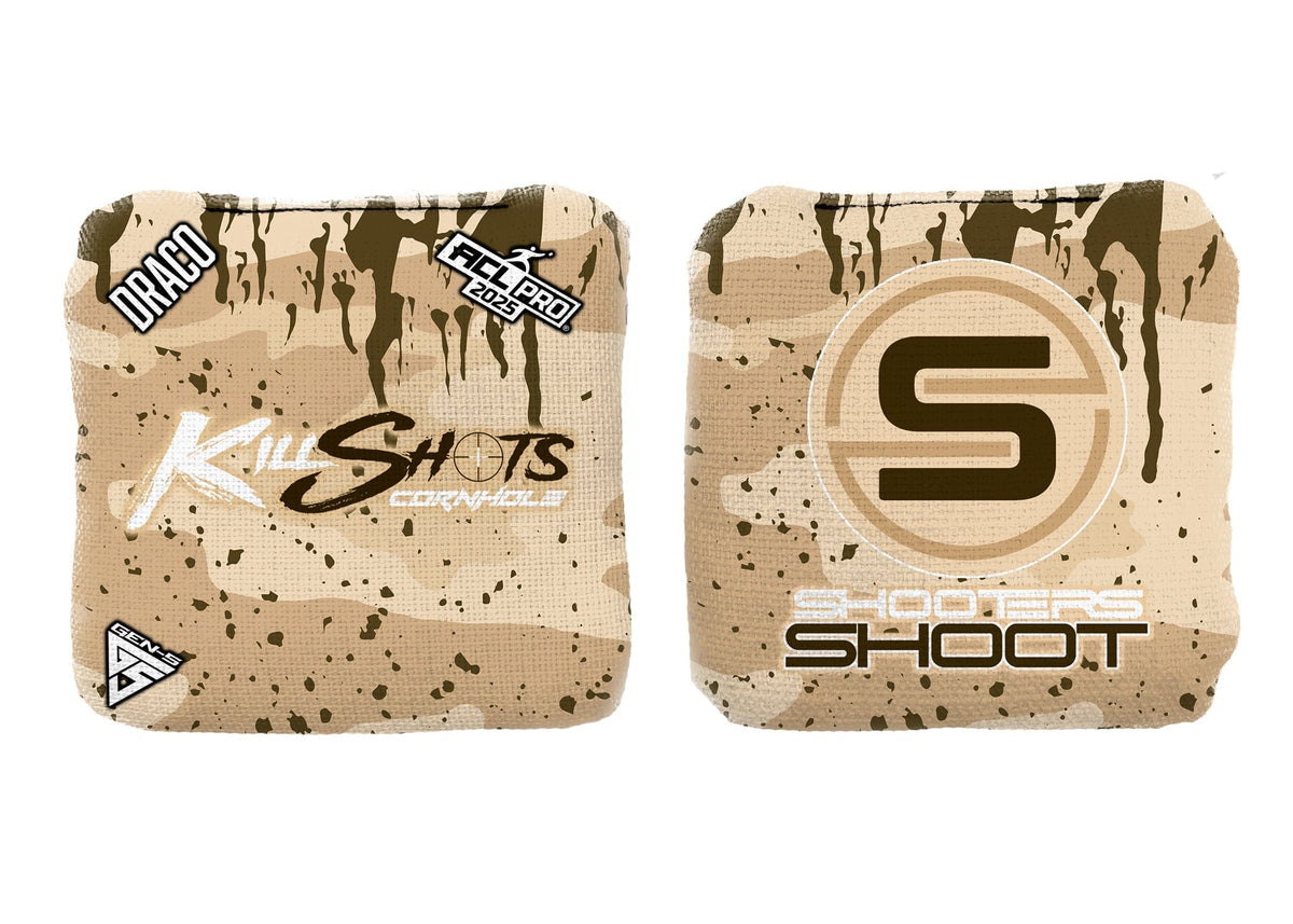 Bags Sand Camo / No Killshots Cornhole | Draco Series | Stock Colors | 2025 ACL Pro Cornhole Bags