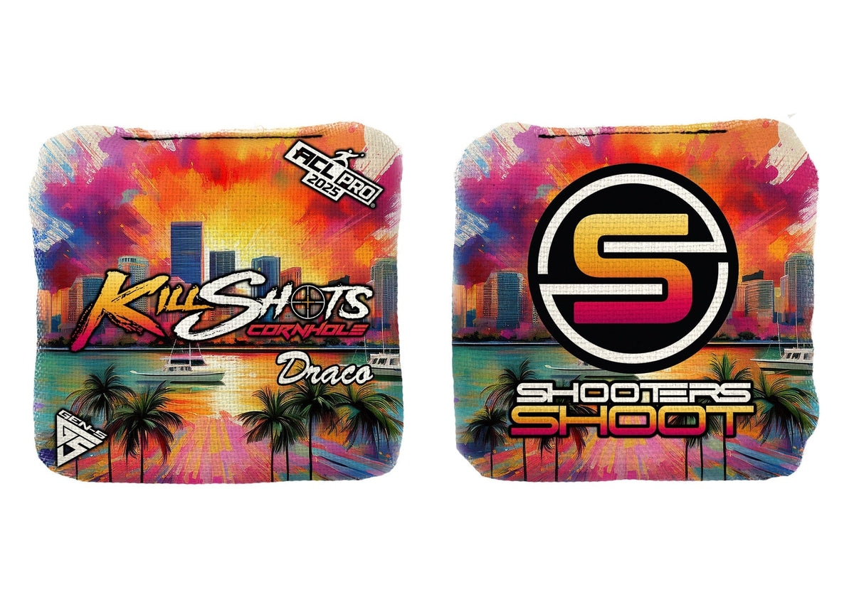 Bags Splash City / Yes (+$15) Killshots Cornhole | Draco Series | Limited Designs | 2025 ACL Pro Cornhole Bags