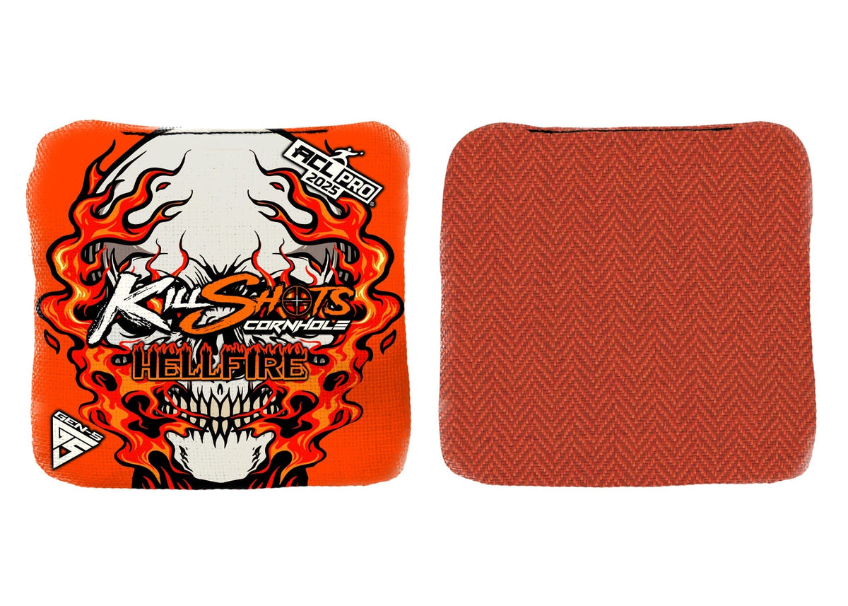 Bags Killshots Cornhole | Hellfire Series | Limited Edition | 2025 ACL Pro Cornhole Bags