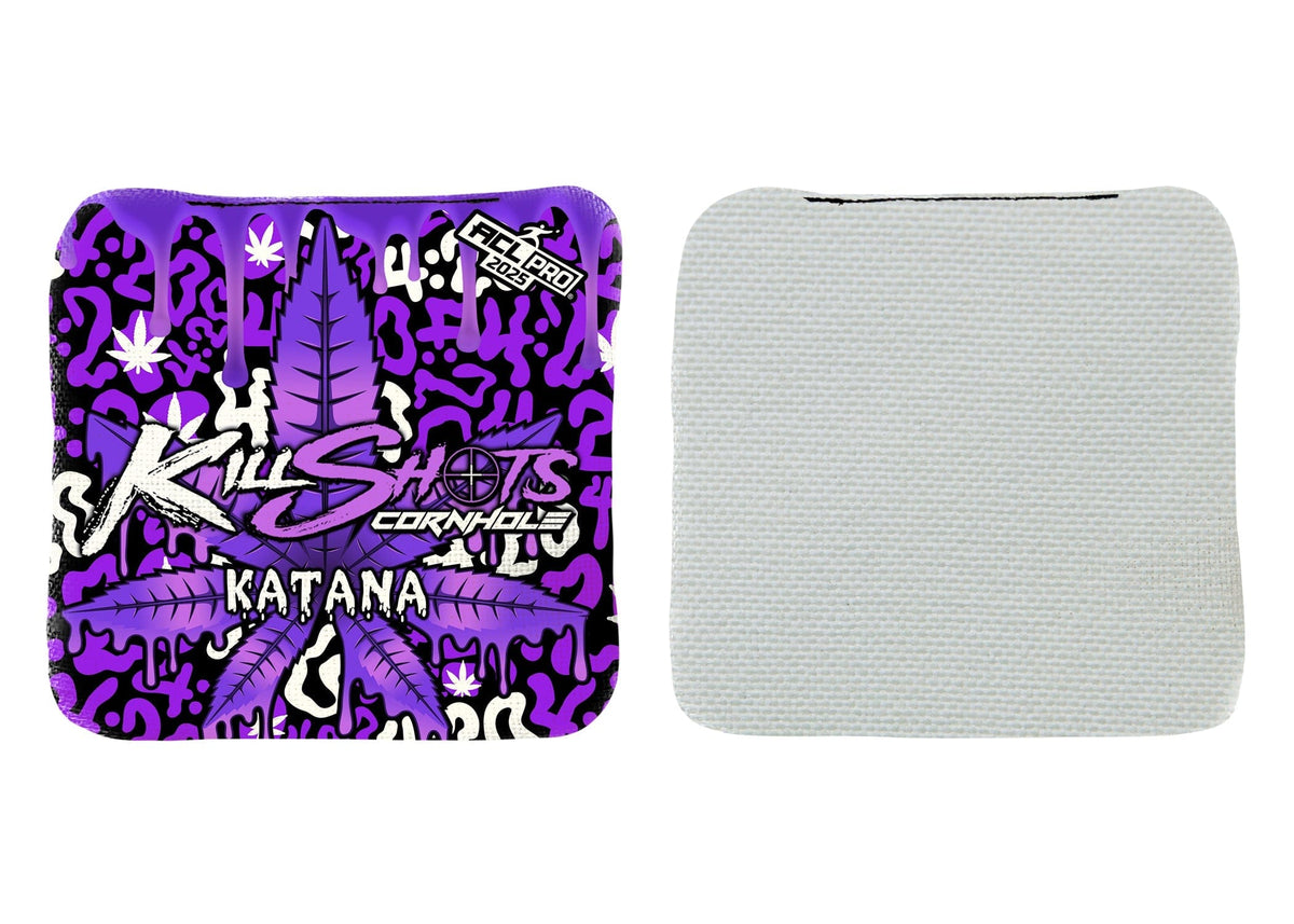 Bags 420 Drip / Yes (+$15) Killshots Cornhole | Katana Series | Limited Edtion | 2025 ACL PRO Cornhole Bags