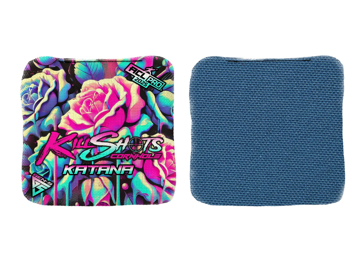 Bags Dripping Thorn Neon / No Killshots Cornhole | Katana Series | Limited Edtion | 2025 ACL PRO Cornhole Bags