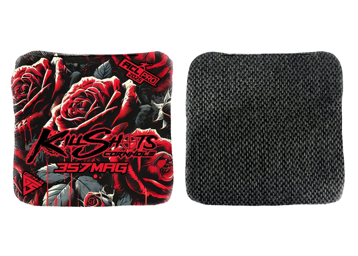 Bags Dripping Thorn Black / Yes (+$15) Killshots Cornhole | 357mag Series | Limited Designs | 2025 ACL Pro Cornhole Bags