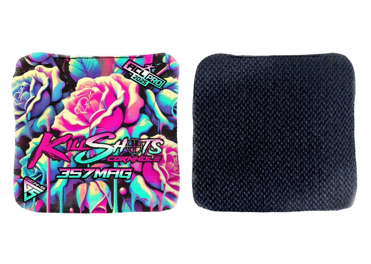 Bags Dripping Thorn Neon / Yes (+$15) Killshots Cornhole | 357mag Series | Limited Designs | 2025 ACL Pro Cornhole Bags