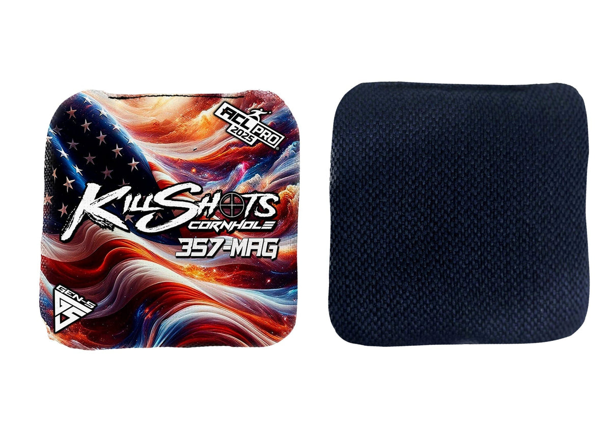 Bags Galaxy Flag / Yes (+$15) Killshots Cornhole | 357mag Series | Limited Designs | 2025 ACL Pro Cornhole Bags