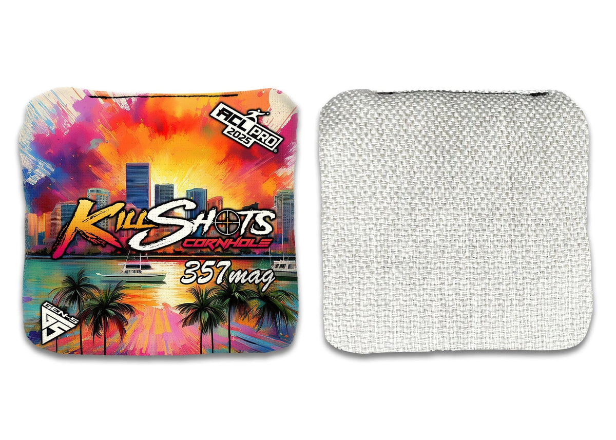 Bags Splash City / Yes (+$15) Killshots Cornhole | 357mag Series | Limited Designs | 2025 ACL Pro Cornhole Bags