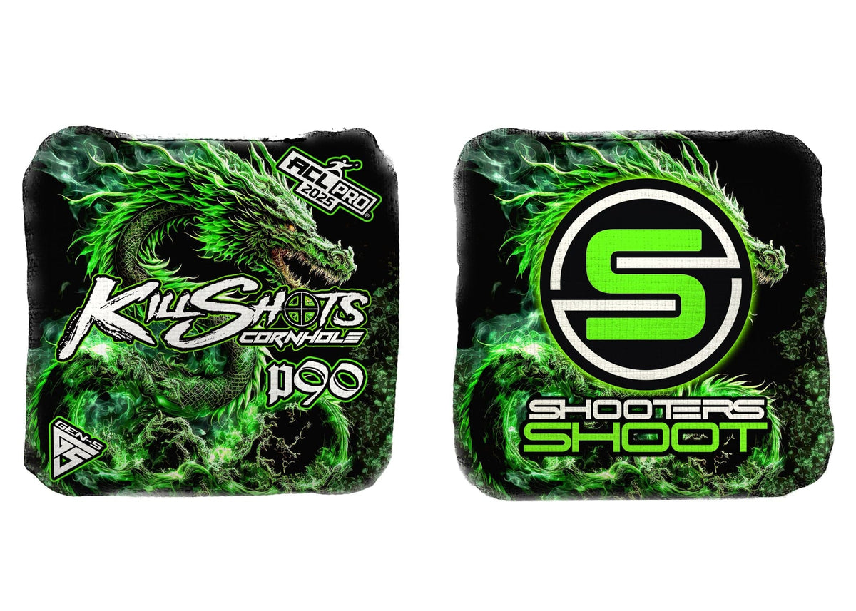 Bags Dragon / No Killshots Cornhole | P90 Series | Limited Designs | 2025 ACL Pro Cornhole Bags