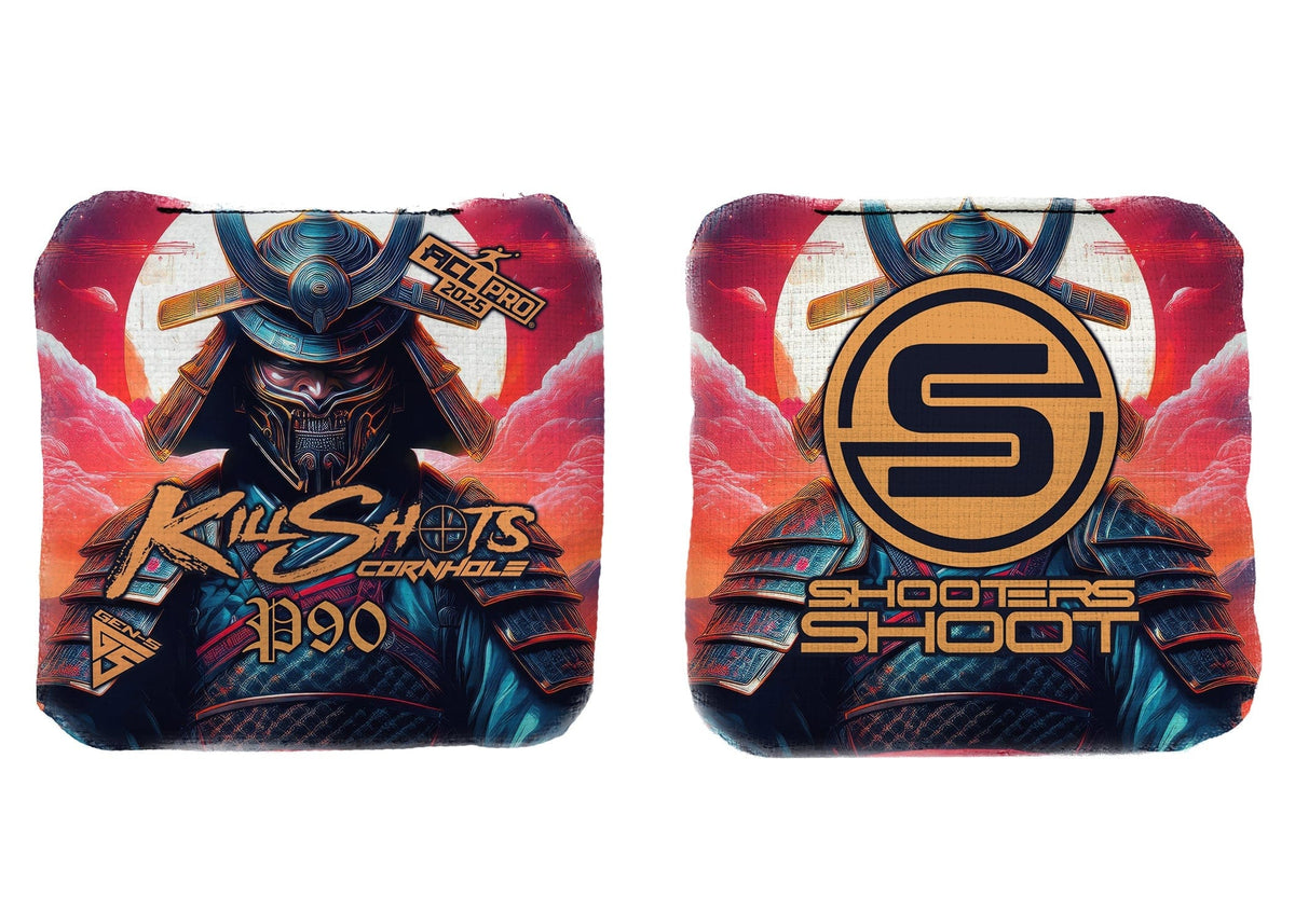 Bags Samurai Skies / Yes (+$15) Killshots Cornhole | P90 Series | Limited Designs | 2025 ACL Pro Cornhole Bags