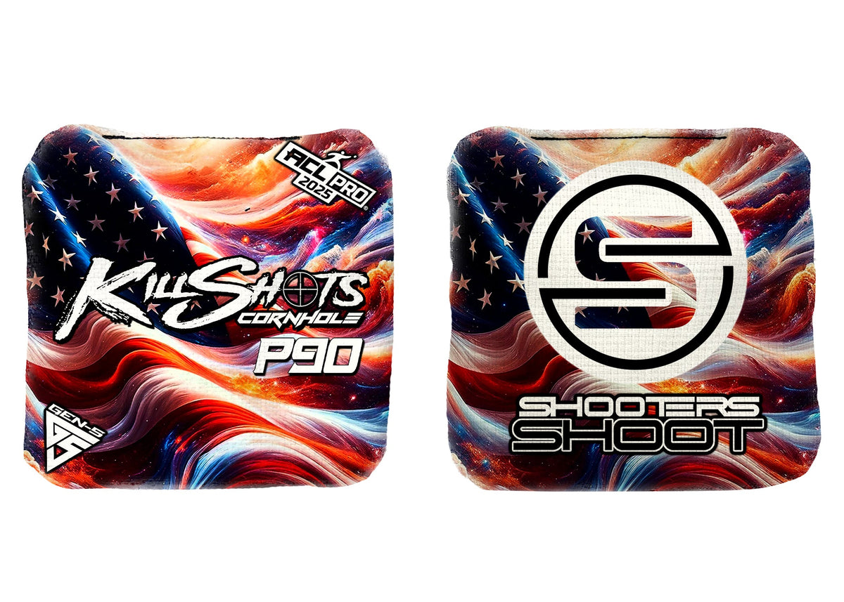 Bags Killshots Cornhole | P90 Series | Limited Designs | 2025 ACL Pro Cornhole Bags