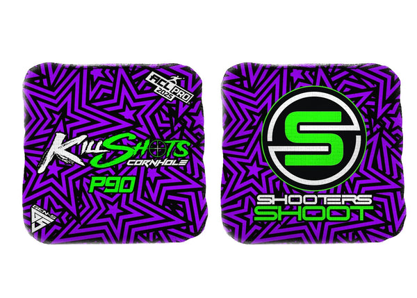 Bags Star Burst Venom / Yes (+$15) Killshots Cornhole | P90 Series | Stock Colors | 2025 ACL Pro Cornhole Bags