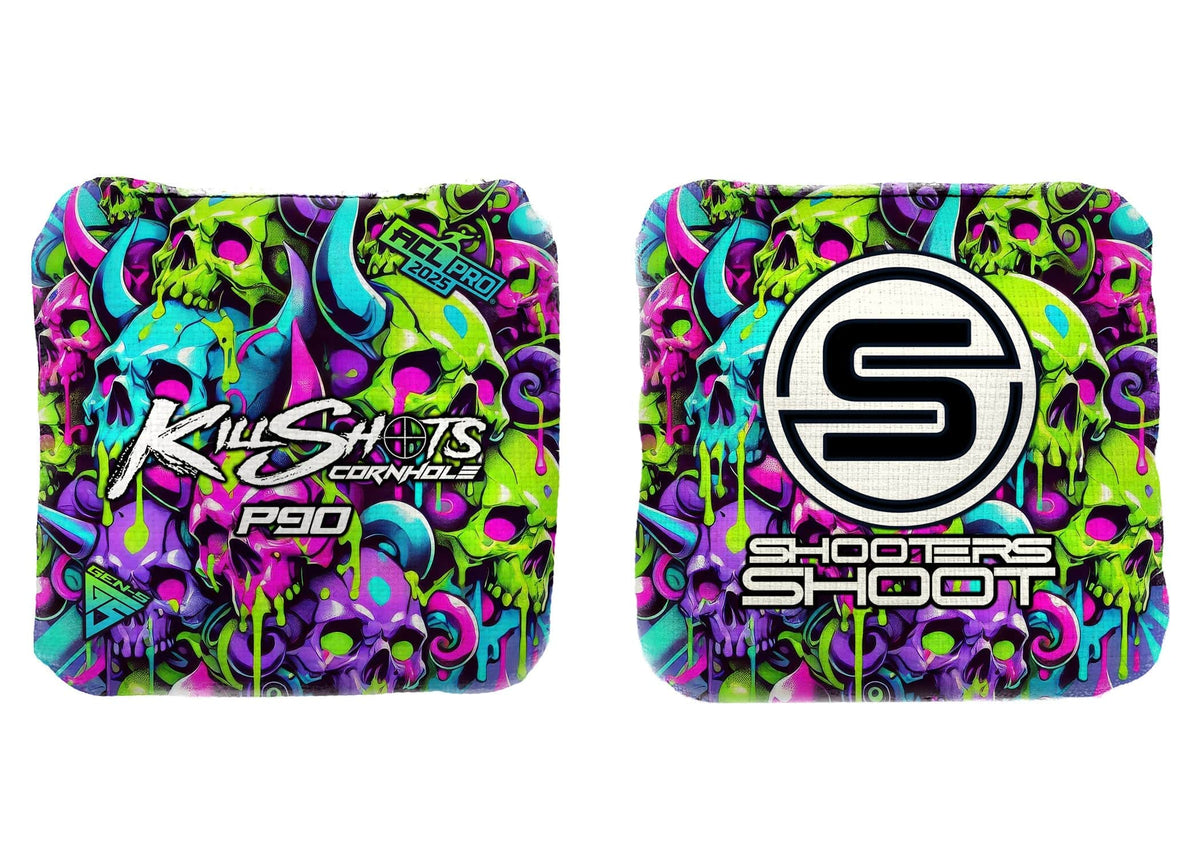 Bags Skull Symphony / Yes (+$15) Killshots Cornhole | P90 Series | Limited Designs | 2025 ACL Pro Cornhole Bags