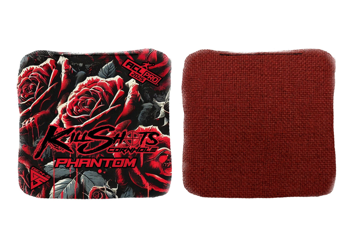Cornhole Bags Dripping Thorn Black / No Killshots Cornhole | Phantom Series | Limited Designs | 2025 ACL Pro Cornhole Bags