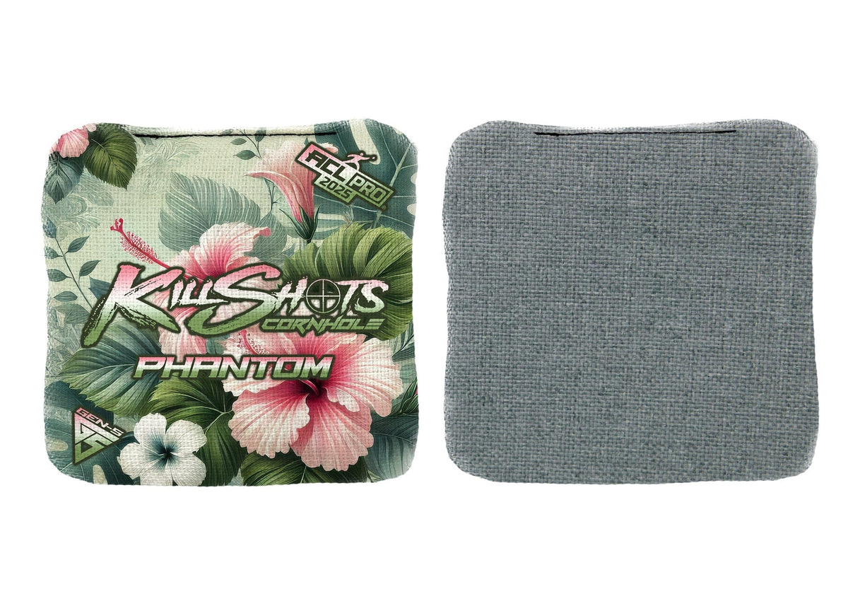 Cornhole Bags Hibiscus Paradise / Yes +$15 Killshots Cornhole | Phantom Series | Limited Designs | 2025 ACL Pro Cornhole Bags
