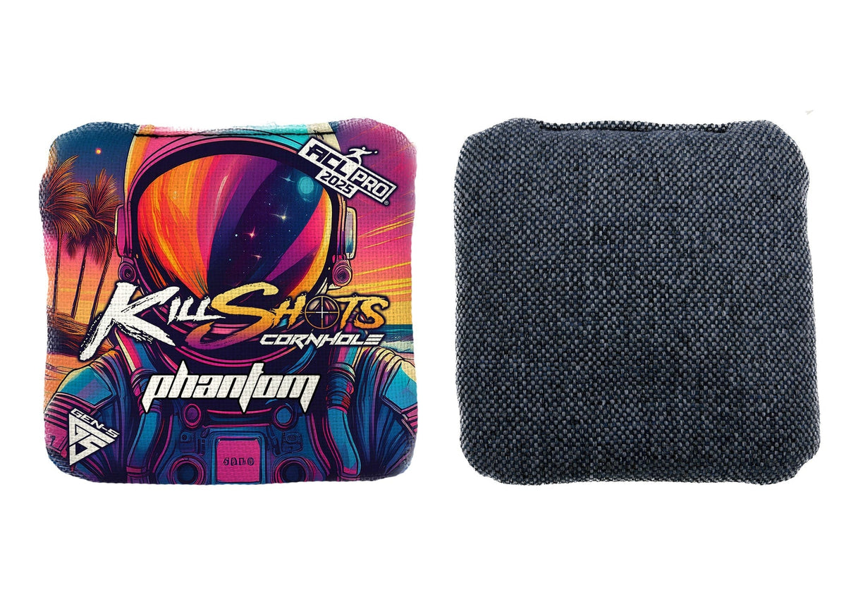 Cornhole Bags Sunset Landing / Yes +$15 Killshots Cornhole | Phantom Series | Limited Designs | 2025 ACL Pro Cornhole Bags