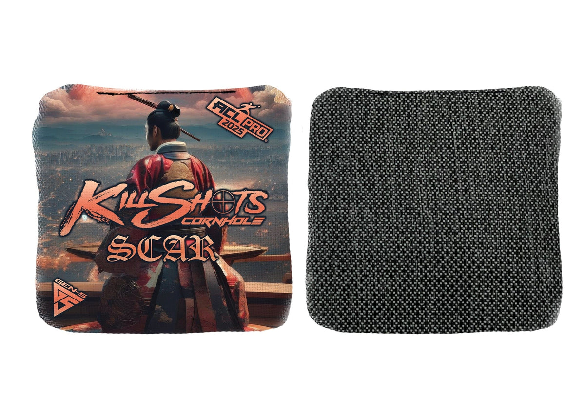 Bags Honor / Yes (+$15) Killshots Cornhole | Scar-H Series | Limited Designs | 2025 ACL Pro Cornhole Bags
