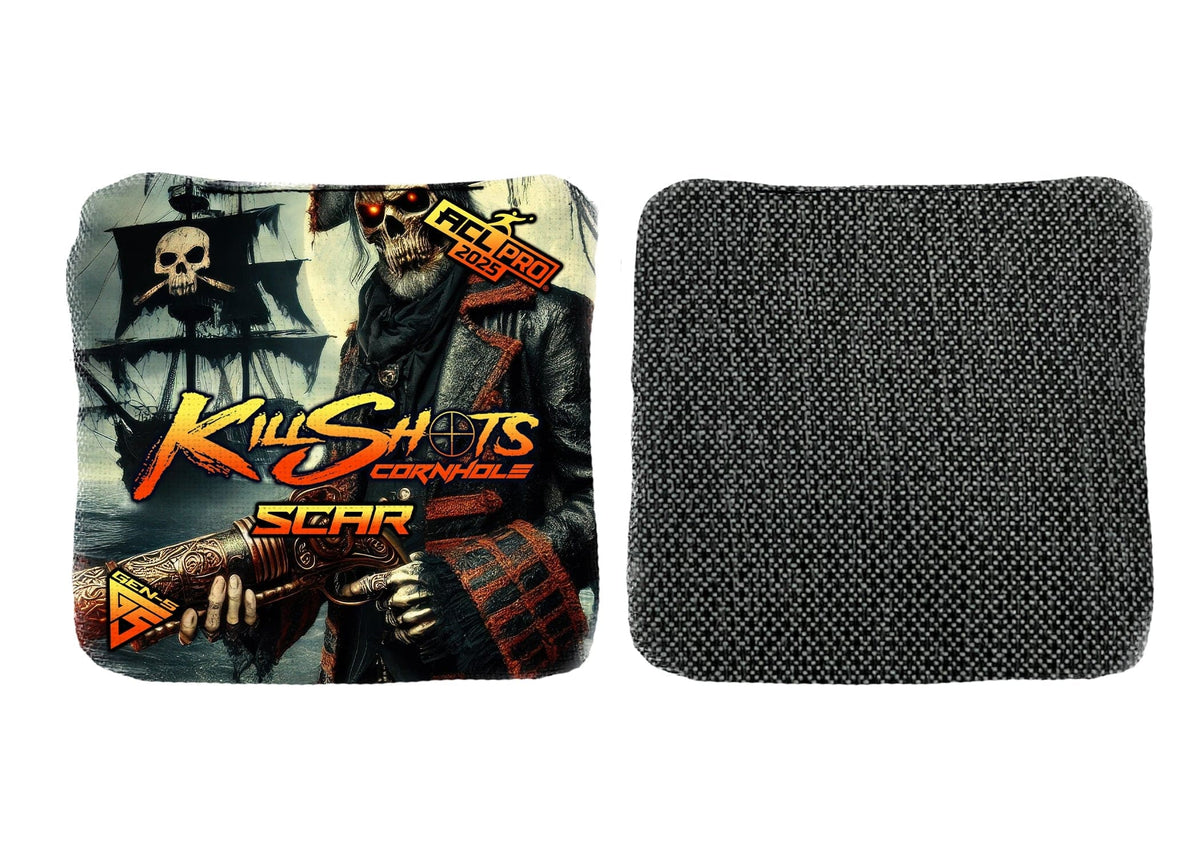 Bags Carnage Killers Sea Raider / Yes (+$15) Killshots Cornhole | Scar-H Series | Limited Designs | 2025 ACL Pro Cornhole Bags
