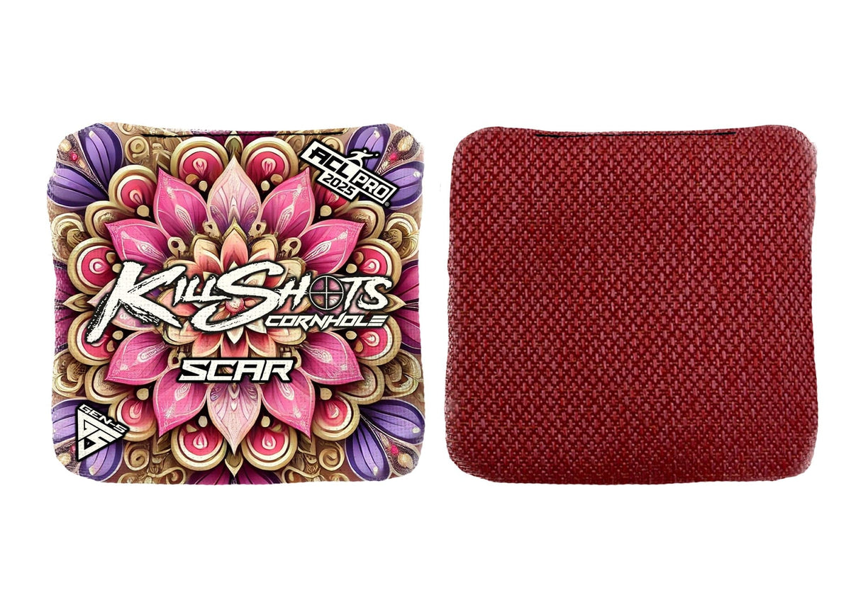 Bags Petal Prism / Yes (+$15) Killshots Cornhole | Scar-H Series | Limited Designs | 2025 ACL Pro Cornhole Bags