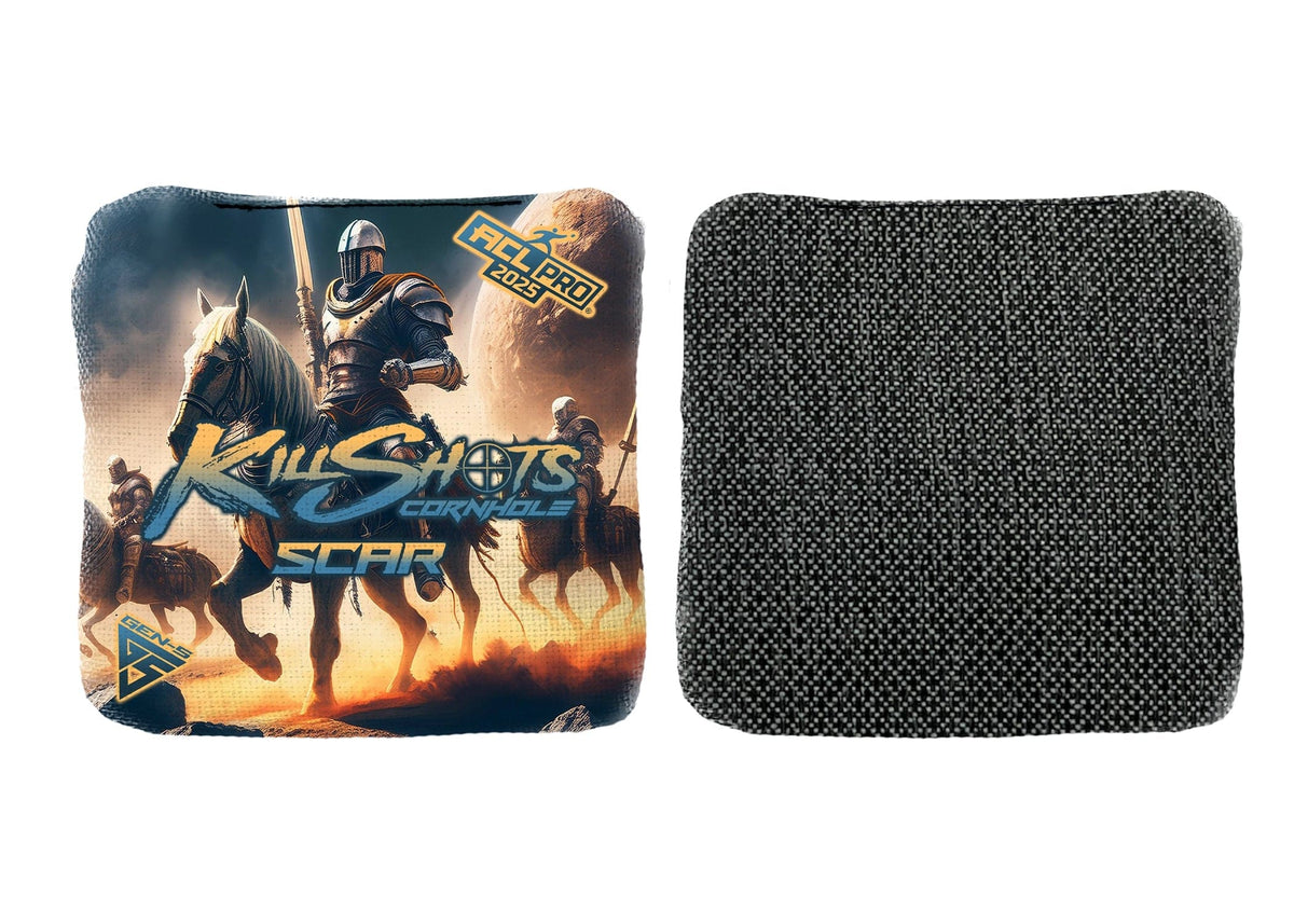 Bags Starlight Cosmic Calvary / Yes (+$15) Killshots Cornhole | Scar-H Series | Limited Designs | 2025 ACL Pro Cornhole Bags