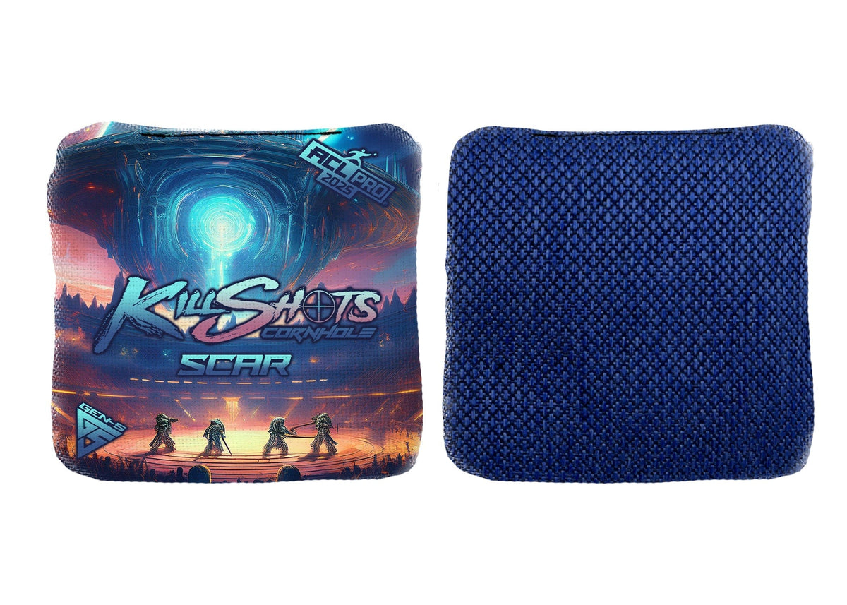 Bags Starlight Coliseum / Yes (+$15) Killshots Cornhole | Scar-H Series | Limited Designs | 2025 ACL Pro Cornhole Bags