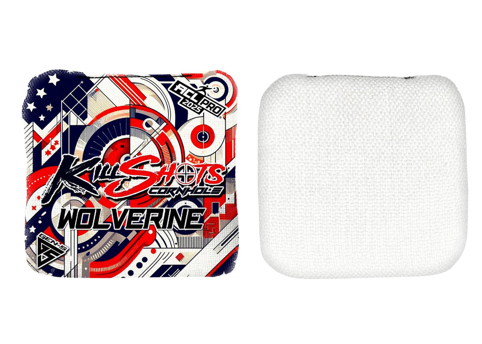 Killshots Cornhole | Wolverine-L Series | Limited Designs | 2025 ACL Pro Cornhole Bags