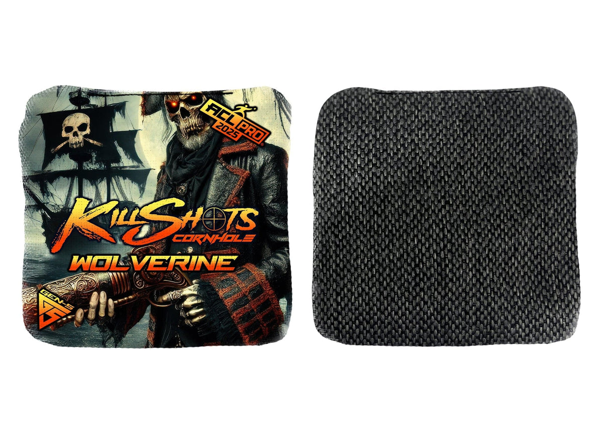 Bags Carnage Killers Sea Raider / Yes (+$15) Killshots Cornhole | Wolverine Series | Limited Designs | 2025 ACL Pro Cornhole Bags