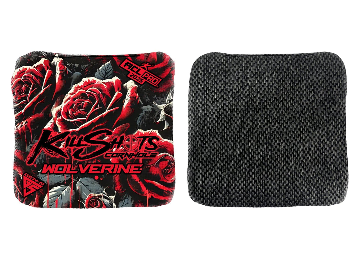 Bags Dripping Thorn Black / Yes (+$15) Killshots Cornhole | Wolverine Series | Limited Designs | 2025 ACL Pro Cornhole Bags