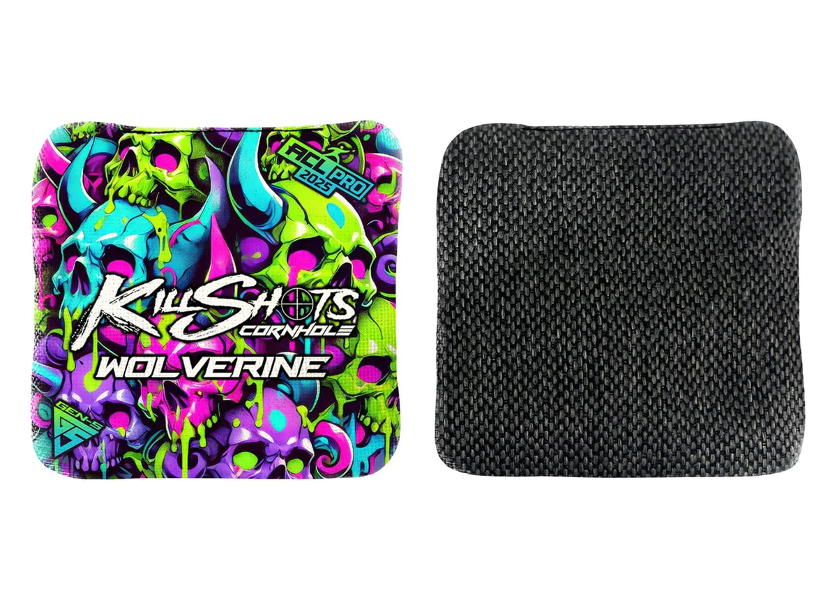 Bags Skull Symphony / Yes (+$15) Killshots Cornhole | Wolverine Series | Limited Designs | 2025 ACL Pro Cornhole Bags