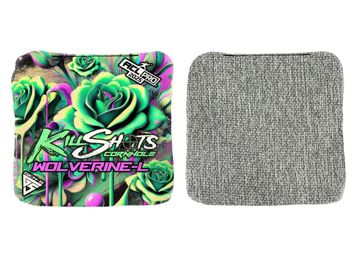 Bags Killshots Cornhole | Wolverine-L Series | Limited Designs | 2025 ACL Pro Cornhole Bags