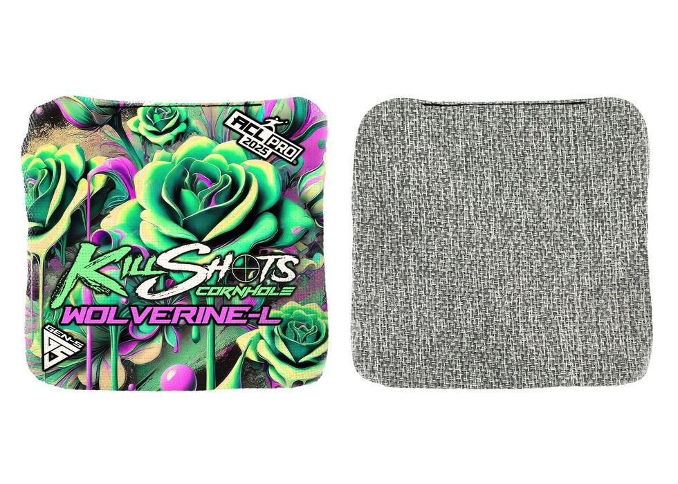 Killshots Cornhole | Wolverine-L Series | Limited Designs | 2025 ACL Pro Cornhole Bags