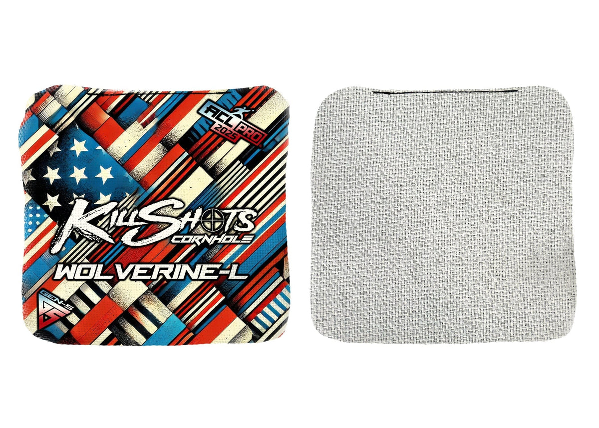 Bags Killshots Cornhole | Wolverine-L Series | Limited Designs | 2025 ACL Pro Cornhole Bags