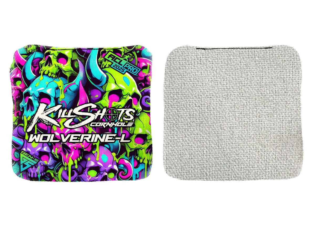 Bags Killshots Cornhole | Wolverine-L Series | Limited Designs | 2025 ACL Pro Cornhole Bags