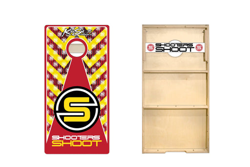 Board Sunshine Killshots Cornhole "Shooters Shoot Pattern" Pro-Style Cornhole Boards