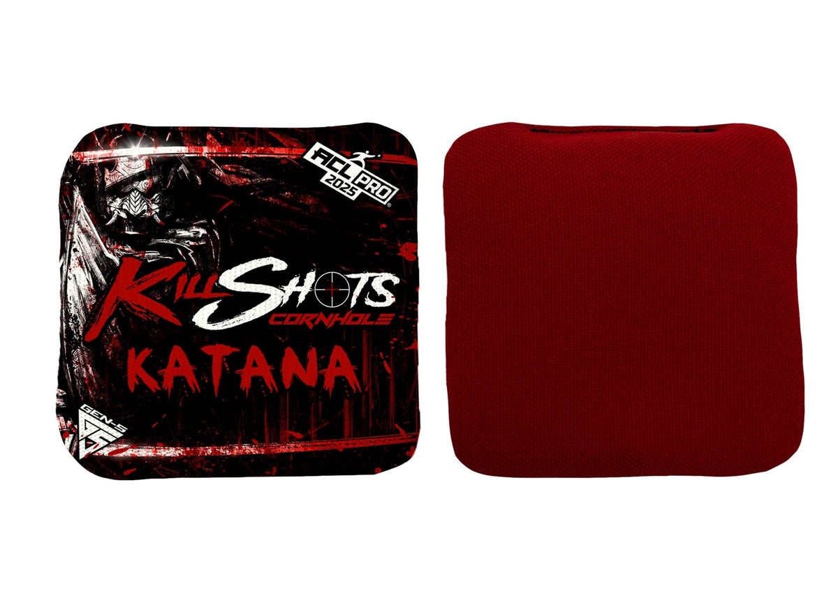 Bags Killer Samurai / Yes (+$15) Killshots Cornhole | Katana Series | Limited Edtion | 2025 ACL PRO Cornhole Bags