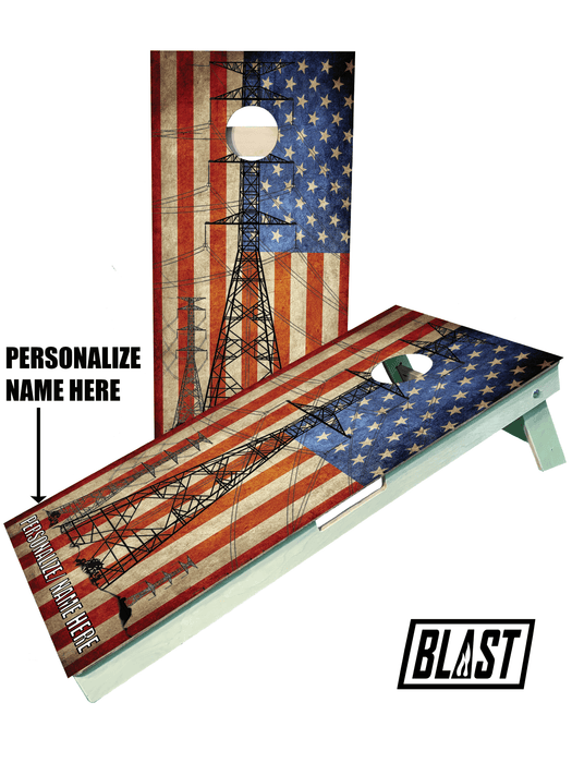 cornhole boards Lineman 2 Cornhole Set