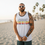 Logic Retro Sunset Mesh Tank Top - Ships in 3-4 Weeks
