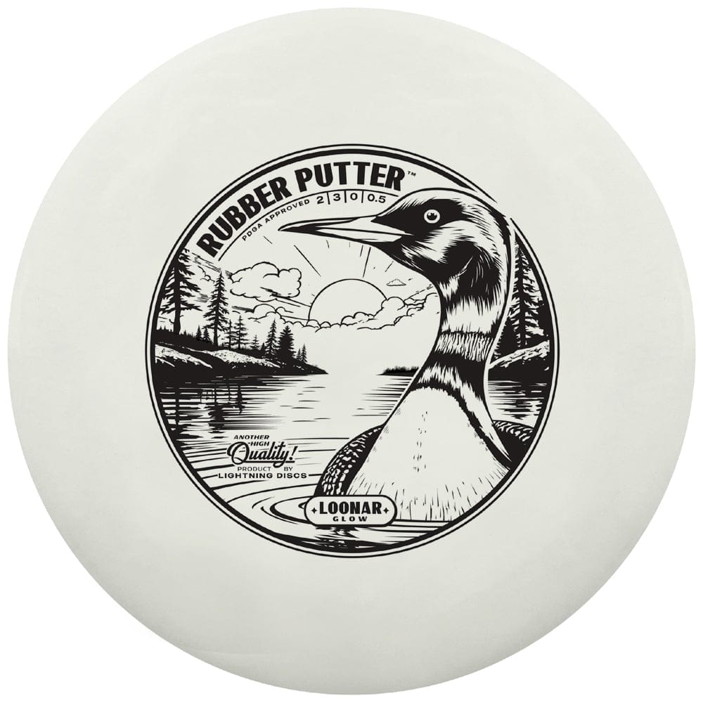 Golf Disc Lightning Loonar Glow Rubber Putter Golf Disc