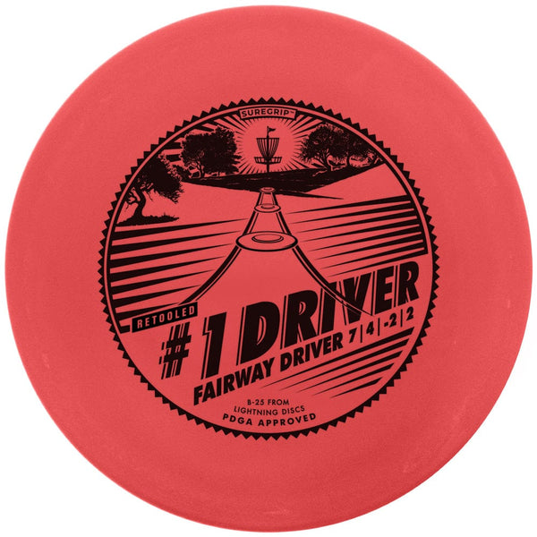 Golf Disc Lightning Sure Grip #1 Driver [Retool] Fairway Driver Golf Disc