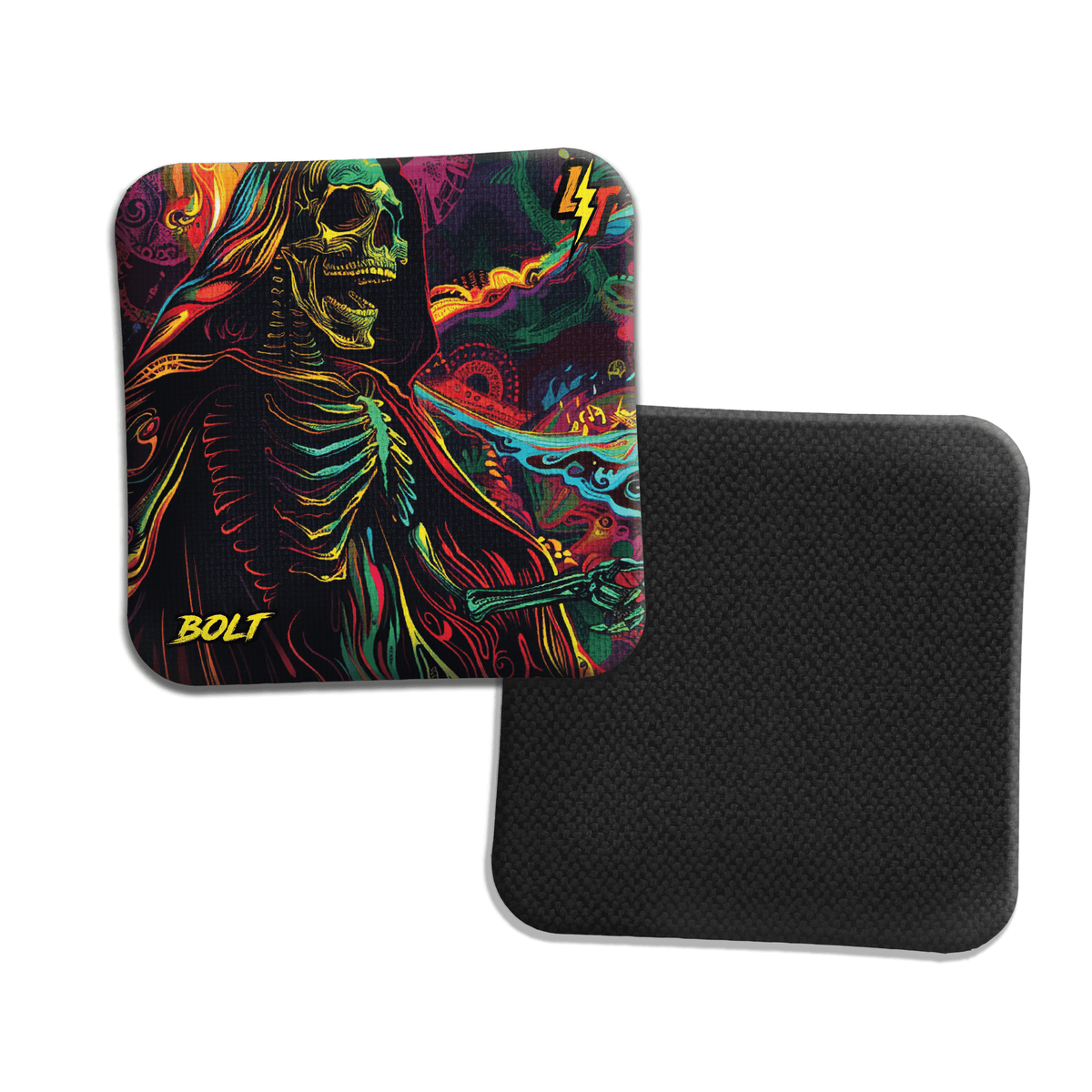 Bags LT Cornhole Bags | Bolt | Psychedelic Grim Reaper
