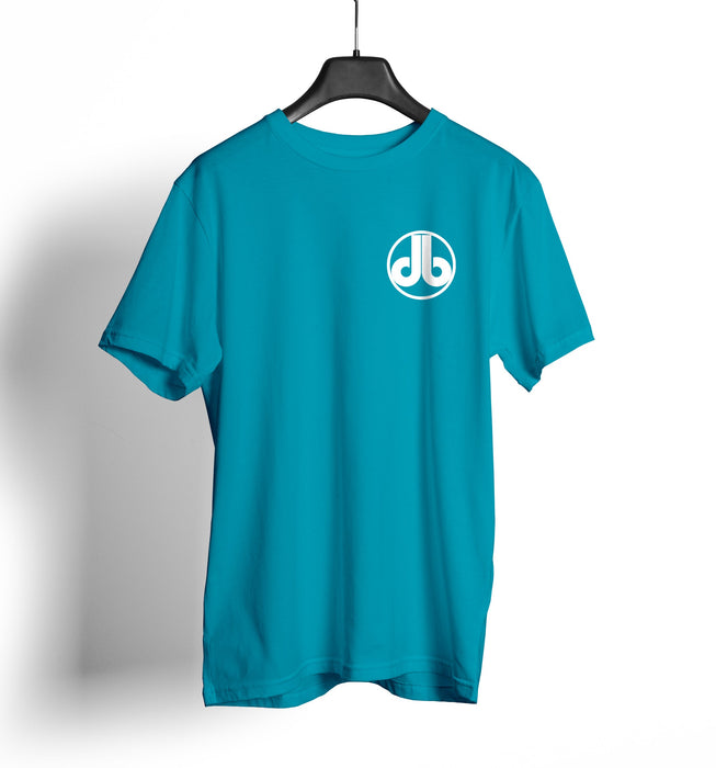 Cornhole Shirt - Turquoise and white