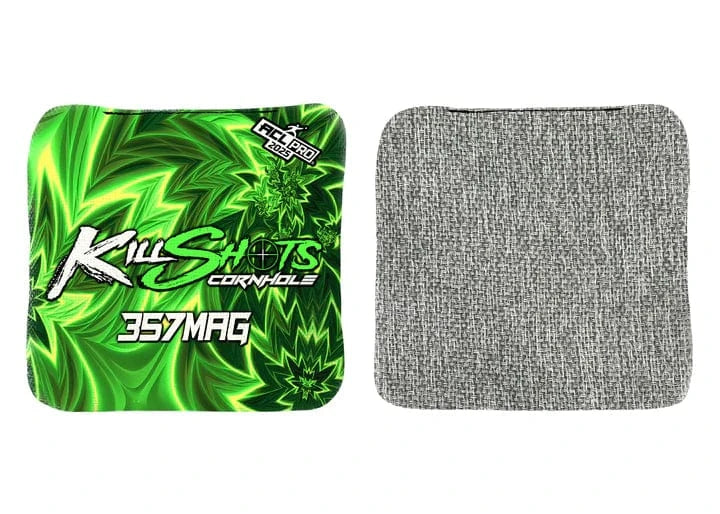 Bags 420 Abstract / Yes (+$15) Killshots Cornhole | 357mag Series | Limited Designs | 2025 ACL Pro Cornhole Bags