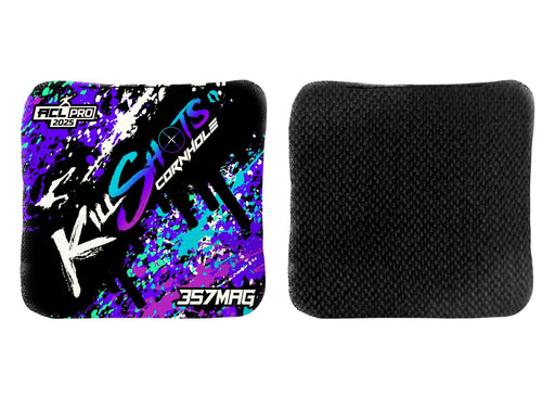 Bags Aqua Splatter / No Killshots Cornhole | 357mag Series | Stock Designs | 2025 ACL Pro Cornhole Bags