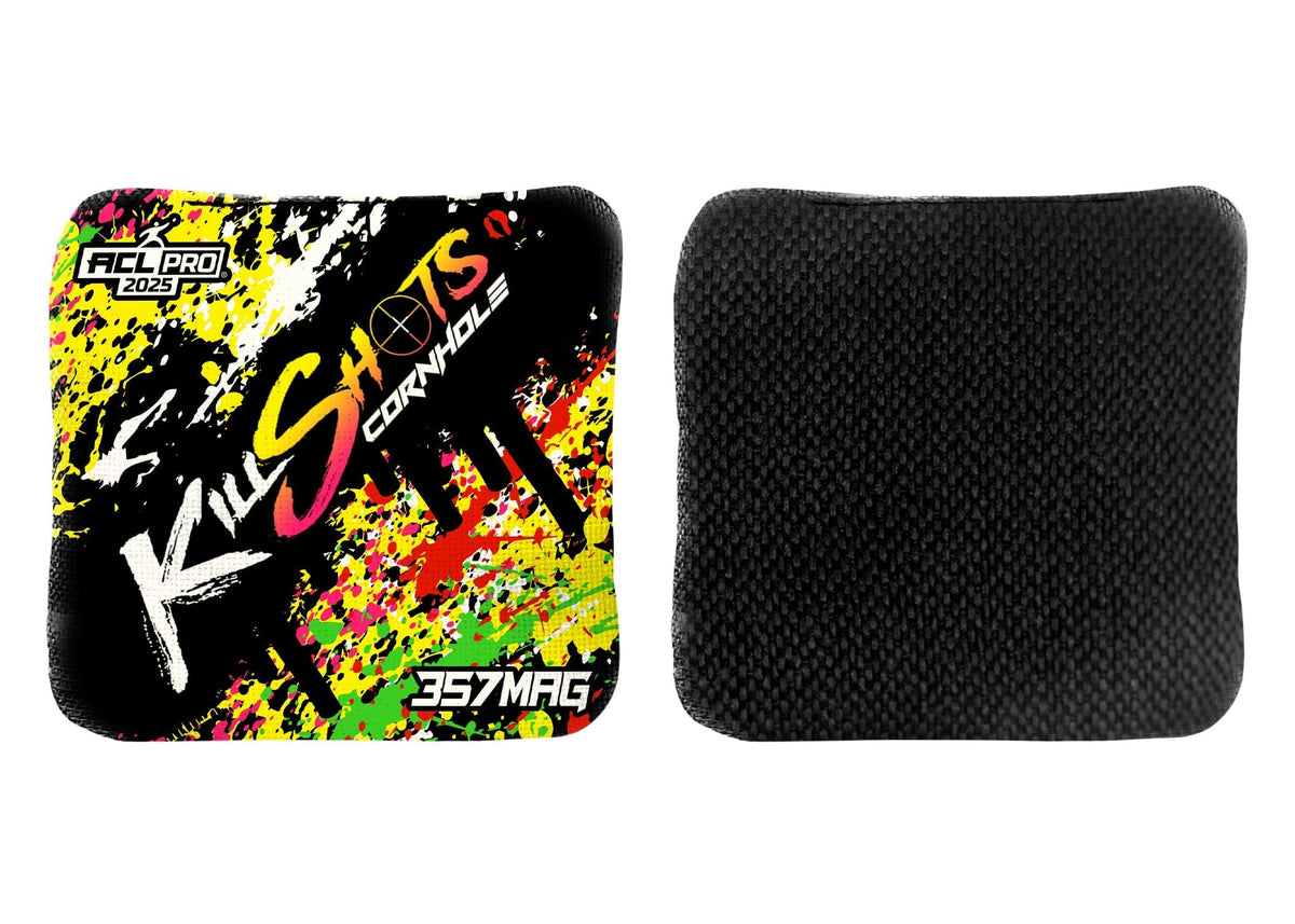 Bags Multi-Color Splatter / Yes (+$15) Killshots Cornhole | 357mag Series | Stock Designs | 2025 ACL Pro Cornhole Bags