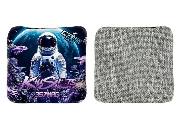 Bags Ultra-Violet Astronaut / Yes (+$15) Killshots Cornhole | 357mag Series | Limited Designs | 2025 ACL Pro Cornhole Bags