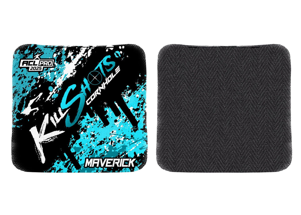 Bags Blue Splatter Killshots Cornhole | Maverick Series | Stock Designs | 2025 ACL Pro Cornhole Bags