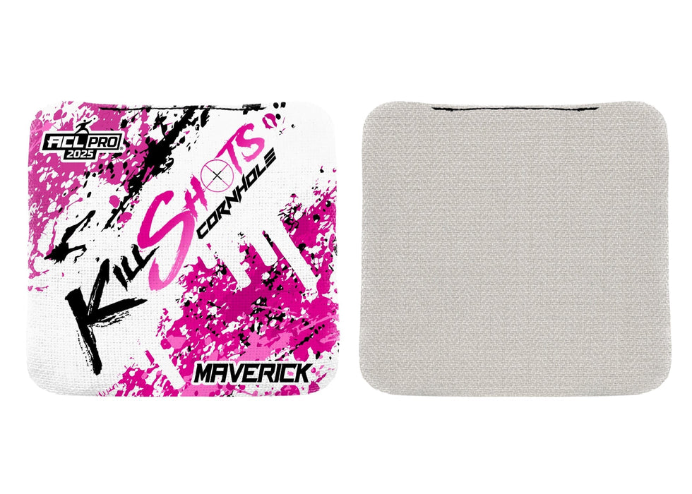 Bags Pink Splatter Killshots Cornhole | Maverick Series | Stock Designs | 2025 ACL Pro Cornhole Bags